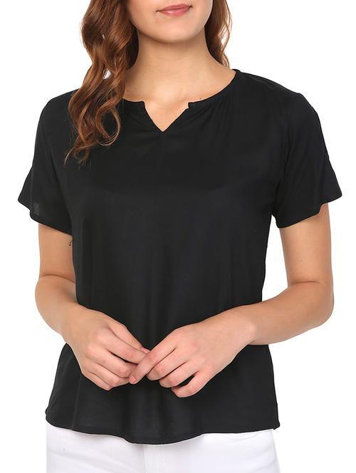 notch neck cutout detail top - 15466716 -  Standard Image - 0