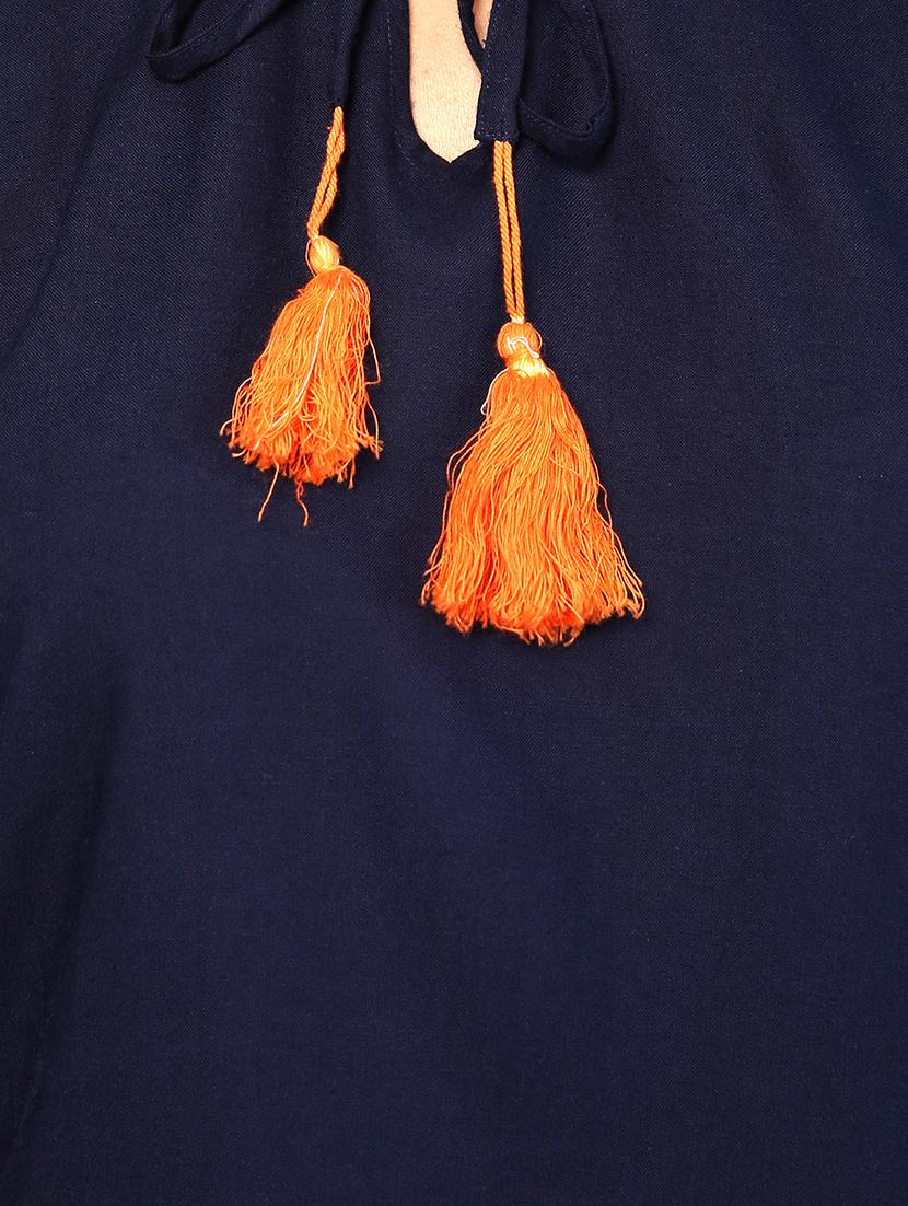 tassel tie-up cutout detail top - 15466726 - Standard Image - 3