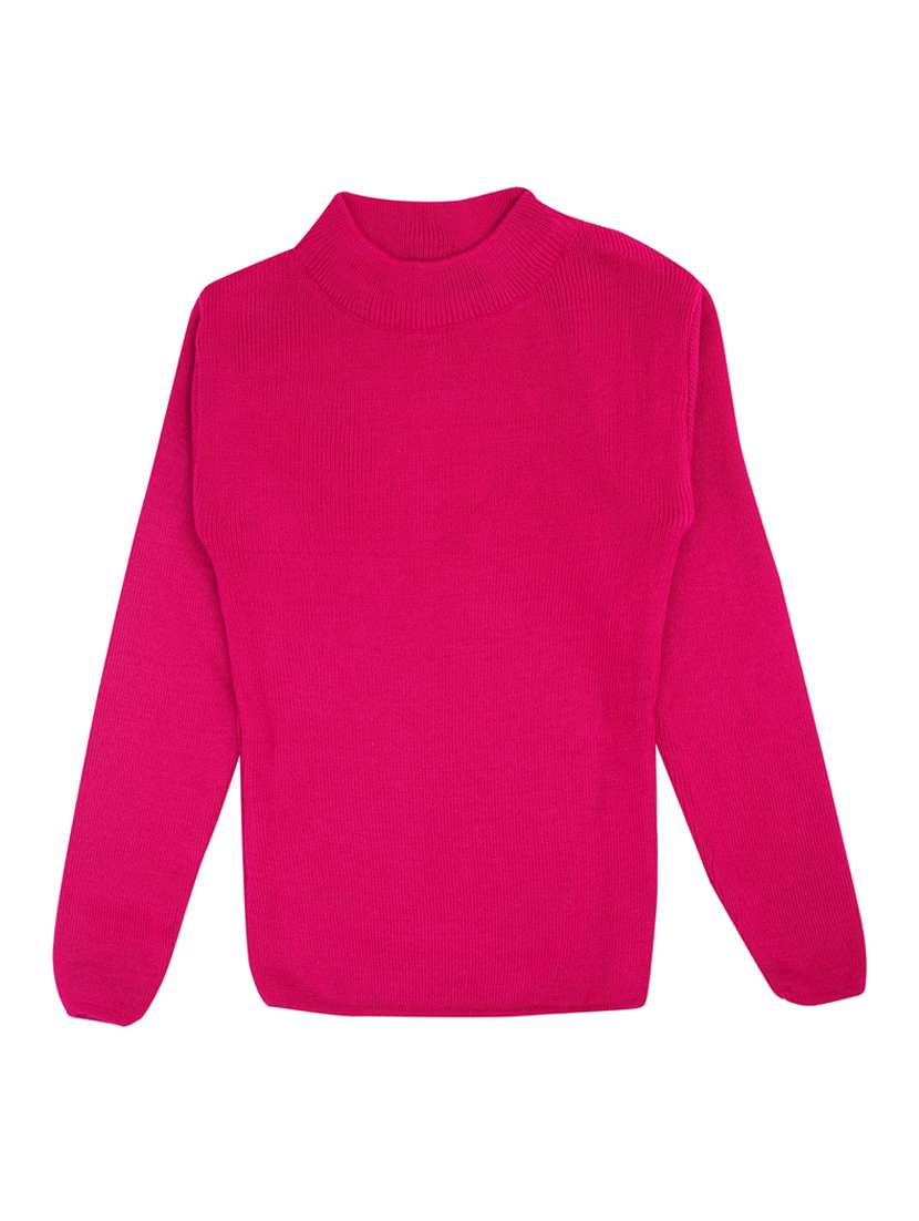 pink wool sweater