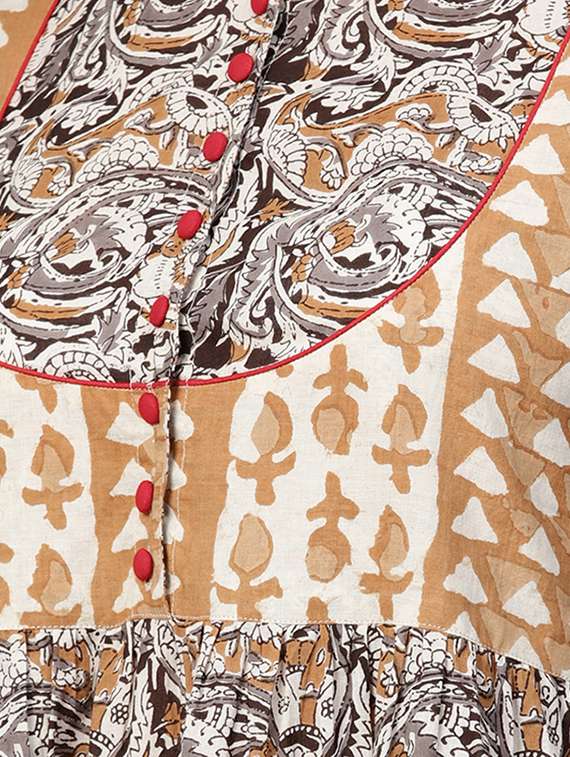 flared printed kurta - 15468436 - Standard Image - 3