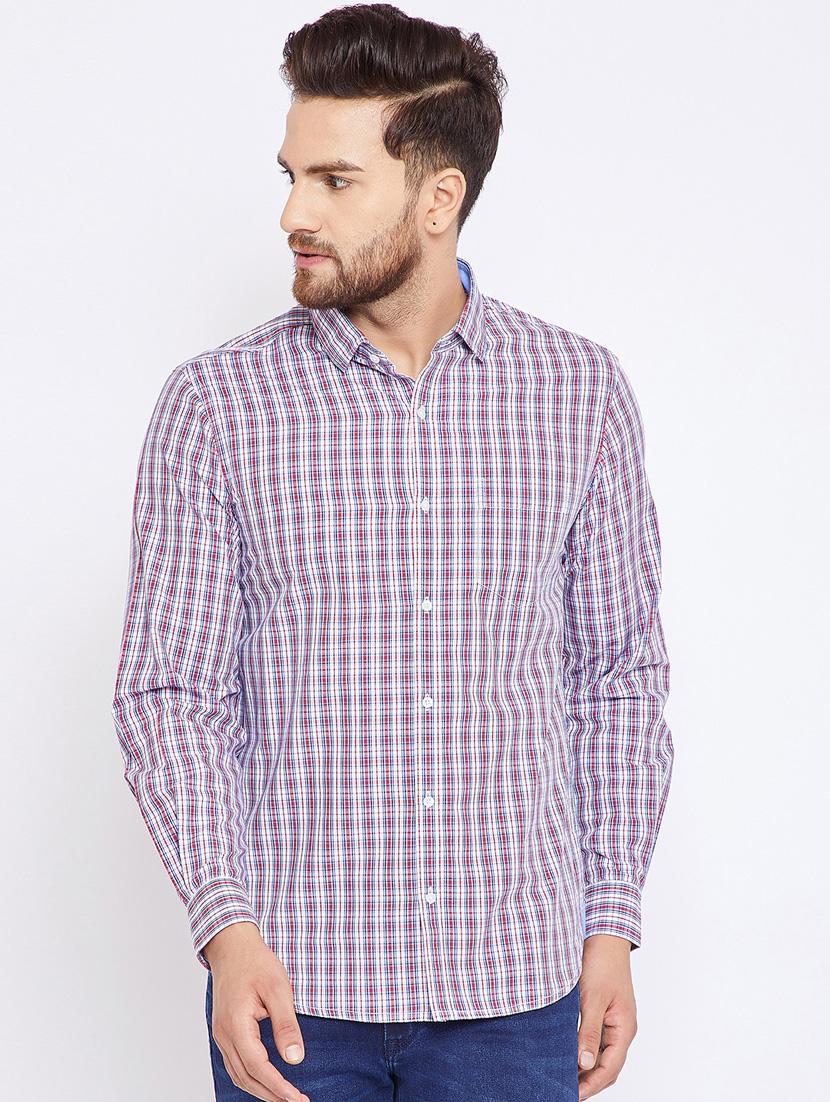 red cotton casual shirt - 15473194 - Zoom Image - 0