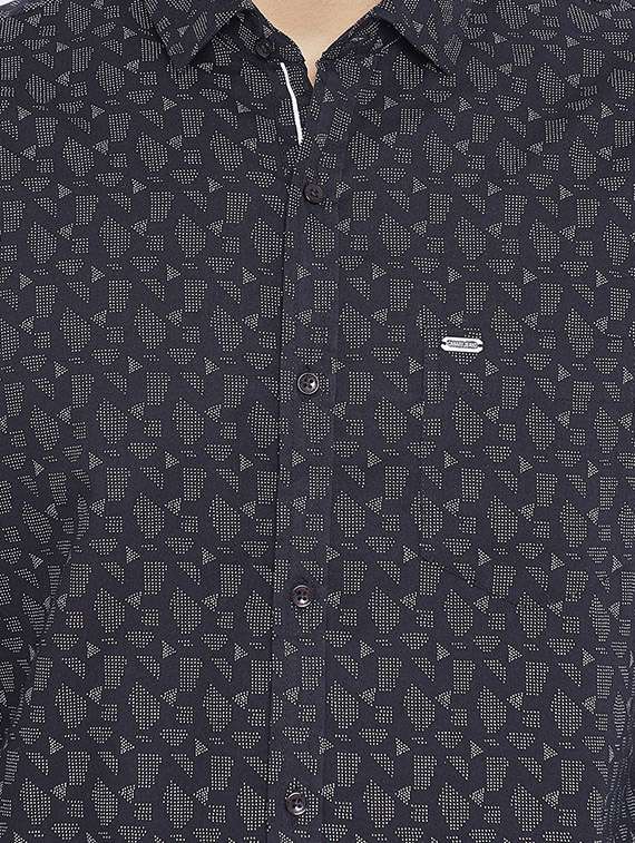 black cotton casual shirt - 15473213 -  Standard Image - 3