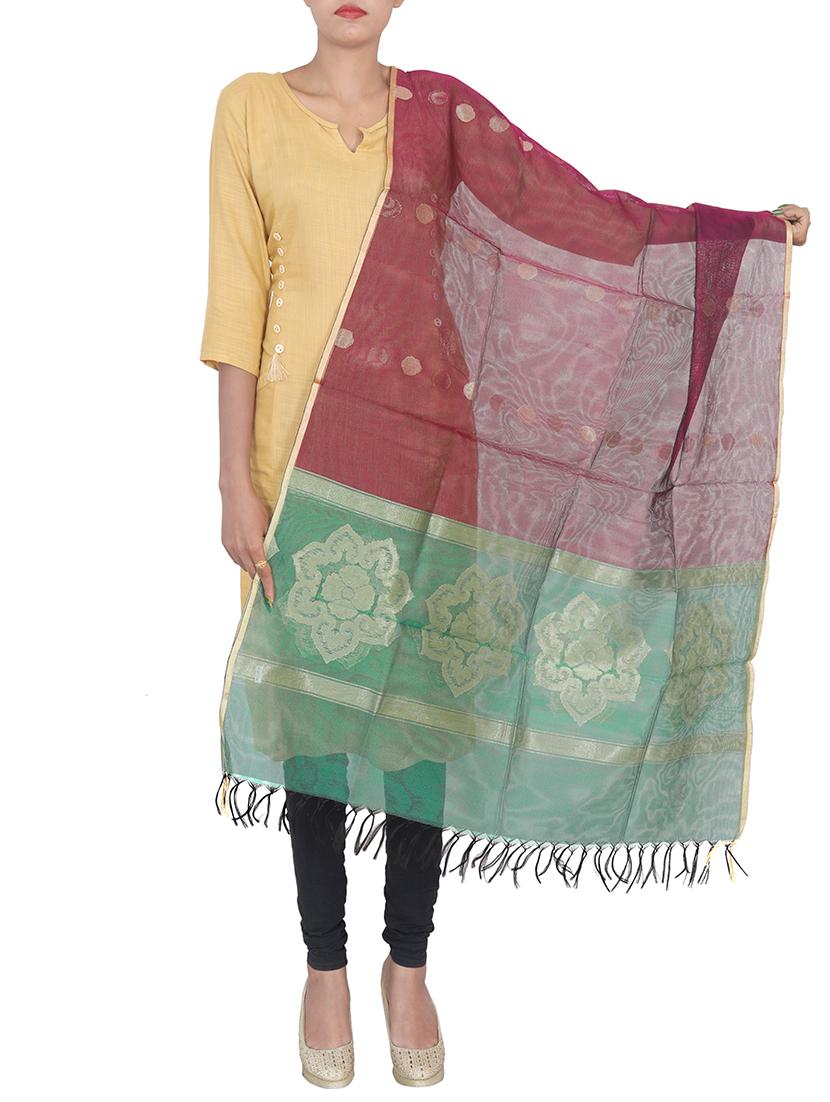 pink net dupatta - 15473311 - Zoom Image - 0