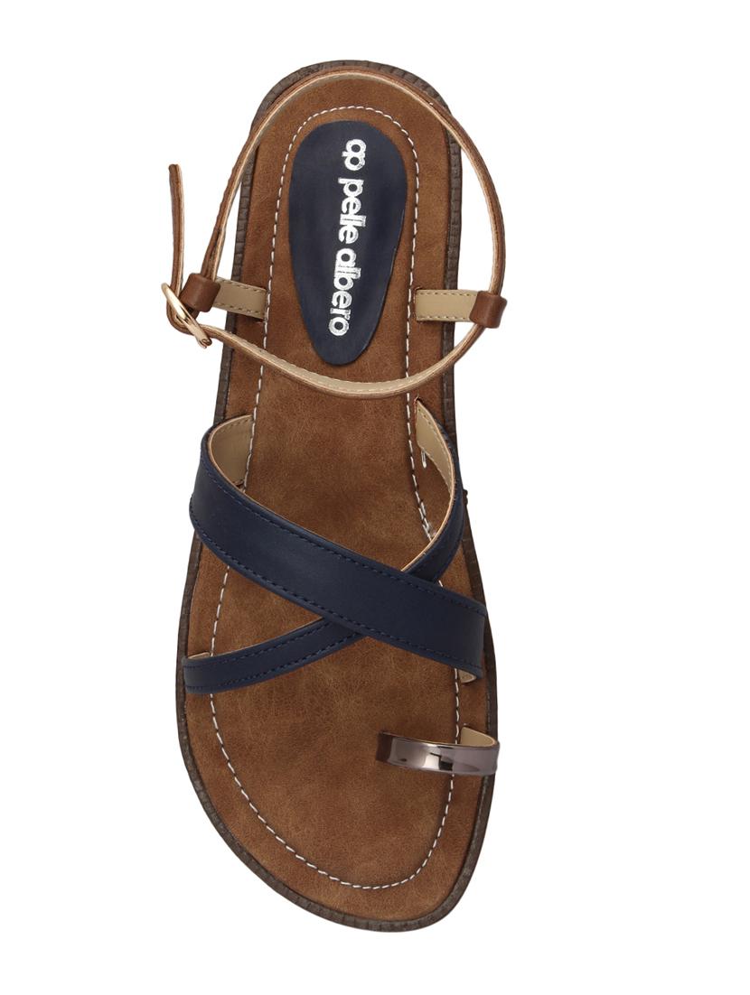 blue ankle strap sandals - 15477230 - Standard Image - 3