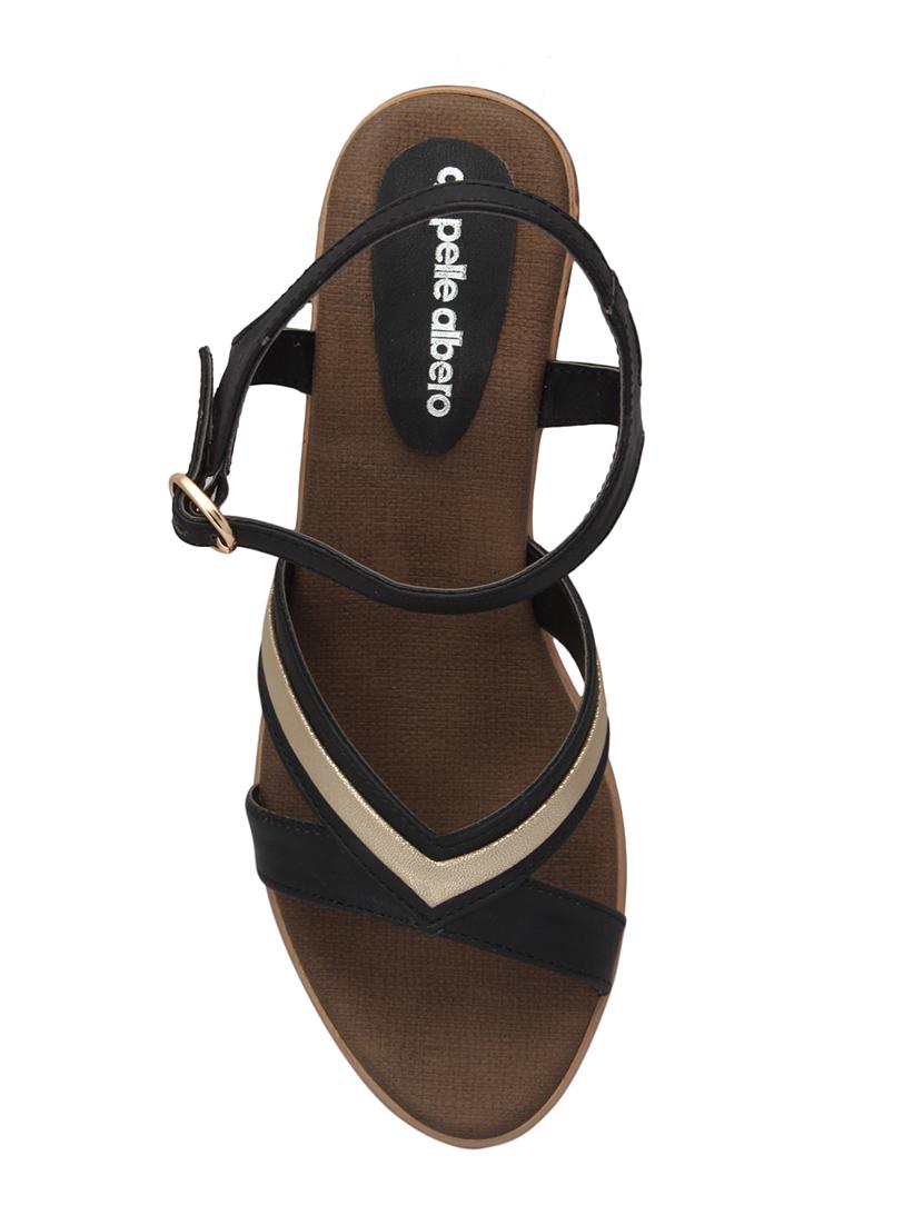 black back strap sandals - 15477240 - Standard Image - 3