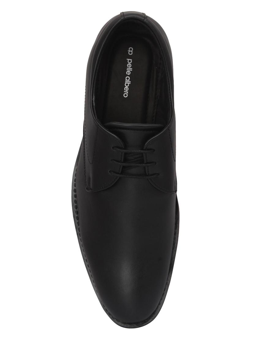 black leatherette lace-up derbys - 15477317 - Standard Image - 3