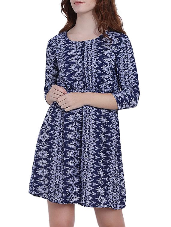 fit & flare printed dress - 15478561 -  Zoom Image - 0