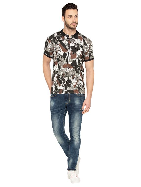 multi colored cotton all over print t-shirt - 15480479 - Standard Image - 3