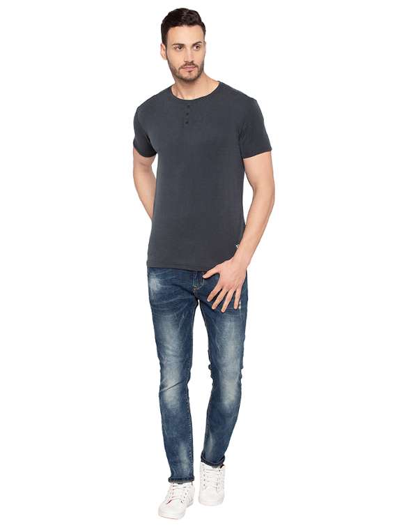 blue cotton t-shirt - 15480486 -  Standard Image - 3