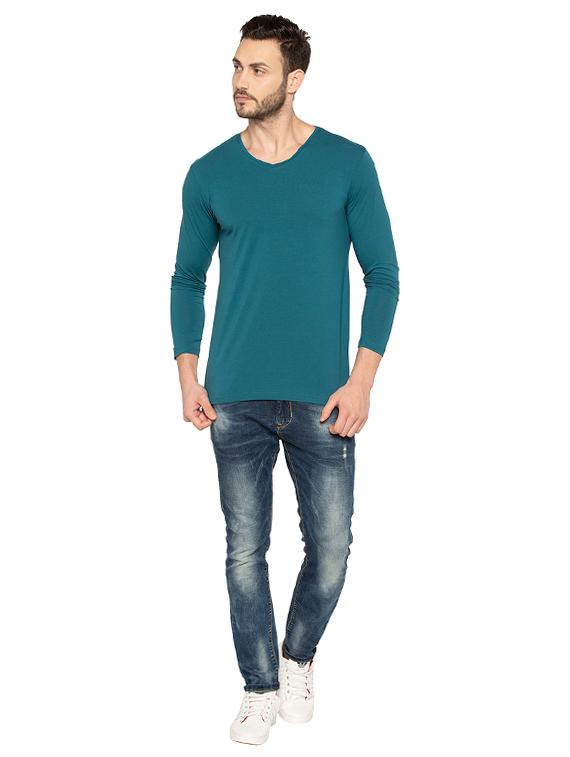green cotton t-shirt - 15480505 - Standard Image - 3