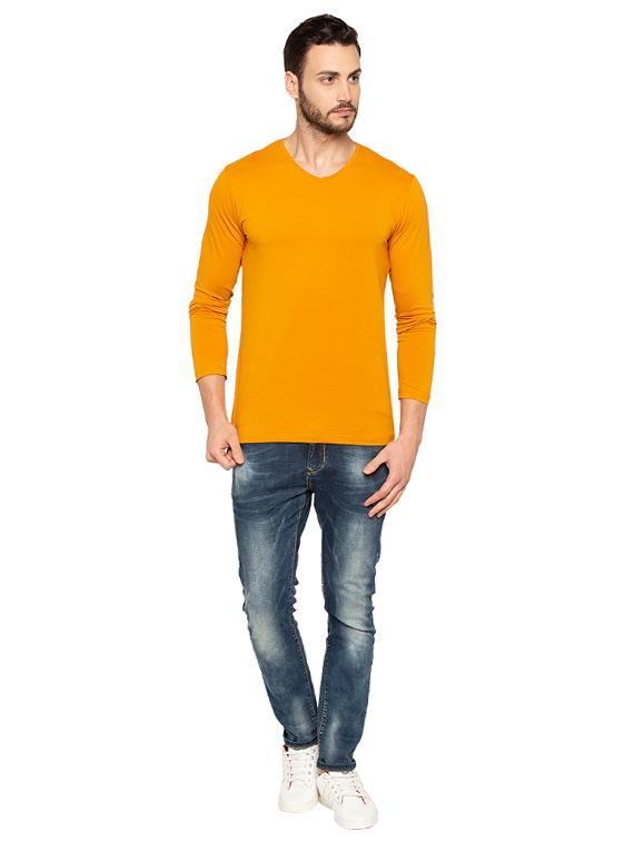 yellow cotton t-shirt - 15480507 - Standard Image - 3