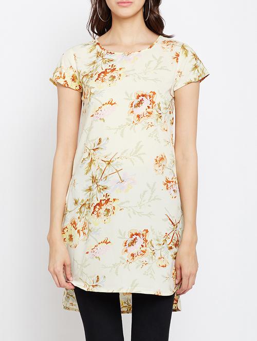 high-low floral tunic - 15481047 - Standard Image - 0