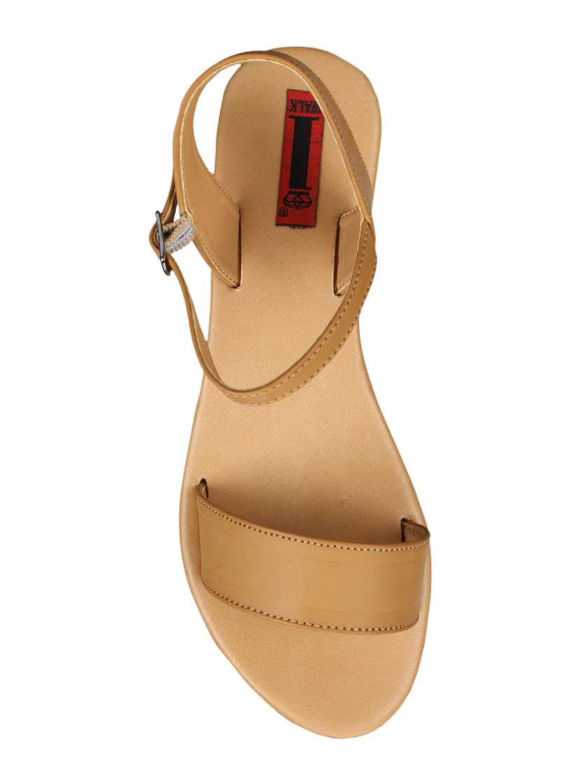 tan back strap sandals - 15481145 - Standard Image - 3