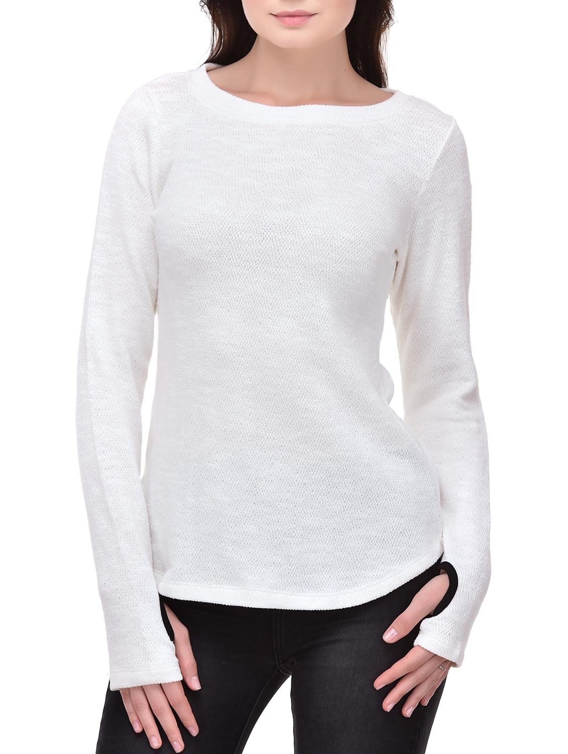 thumb hole knitted top - 15483160 - Zoom Image - 0