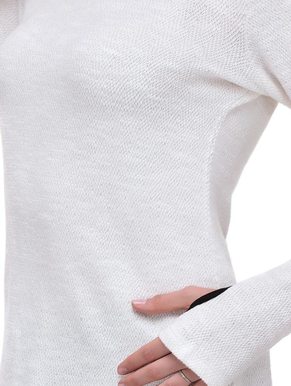 thumb hole knitted top - 15483160 - Standard Image - 3