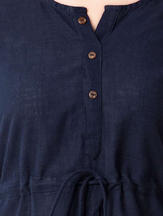 women's straight notch neck top - 15486004 -  Standard Image - 3