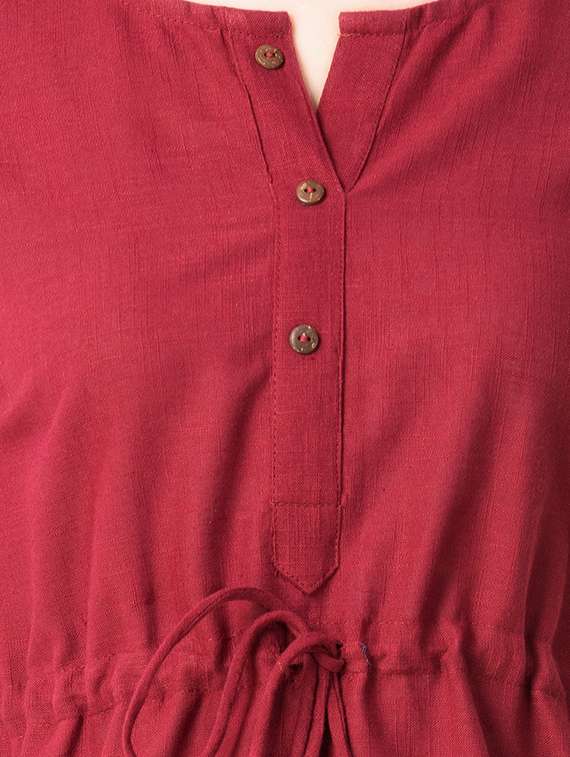 women's straight notch neck top - 15486006 -  Standard Image - 3