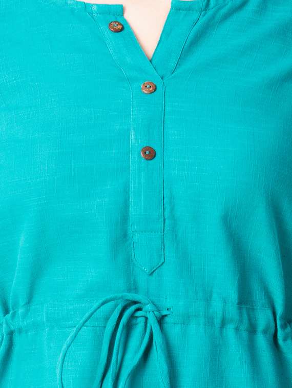 women's straight notch neck top - 15486007 -  Standard Image - 3