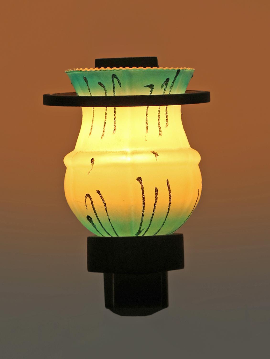 new  designer hand decorative colorful glass wall lamp light with stylish wooden fitting new-el45 - 15489659 -  Zoom Image - 0