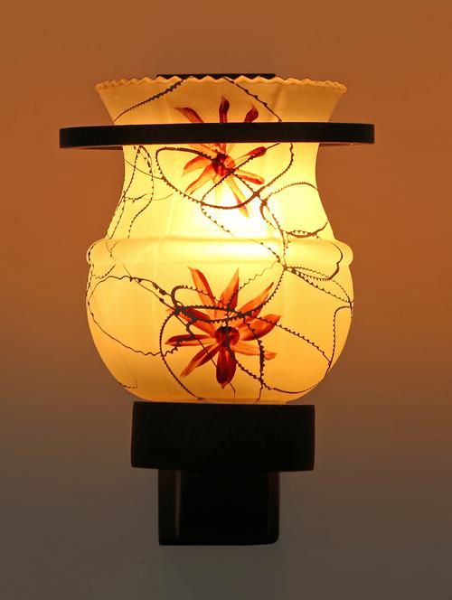 new designer hand decorative colorful glass wall lamp light with stylish wooden fitting new-el47 - 15489661 - Standard Image - 0