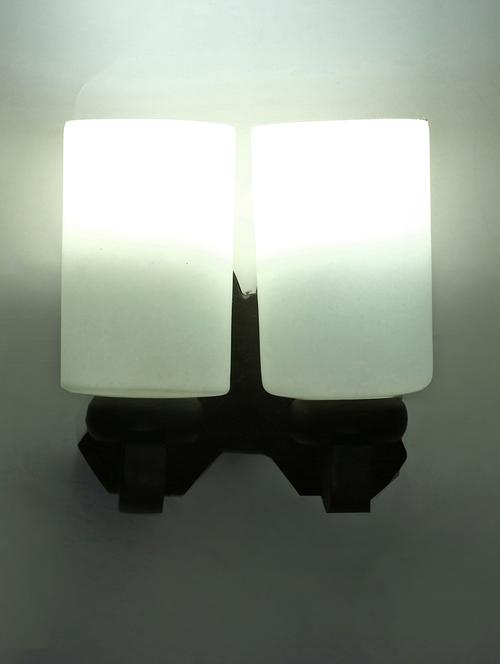 new stylish twins hand decorative colorful glass wall lamp light with royal wooden fitting dn-2wa11 - 15489689 -  Standard Image - 0