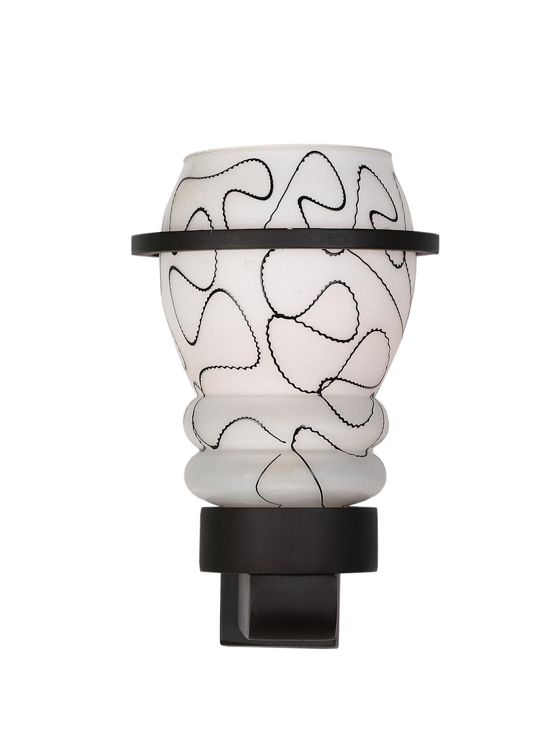 designer hand decorative colorful glass wall lamp light with stylish wooden fitting ( set of two )-el79 - 15489794 - Standard Image - 3