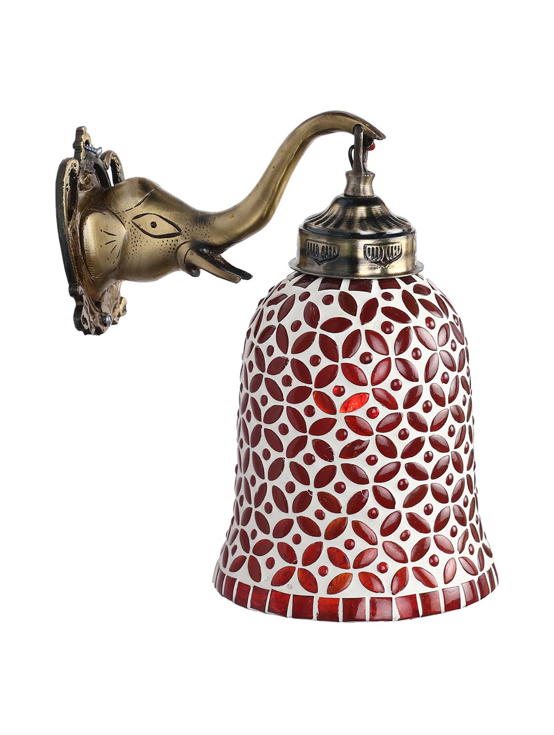 stylish hand decorative colorful glass wall lamp light with elephant shape fitting ( set of two )ew-el85 - 15489822 - Standard Image - 3