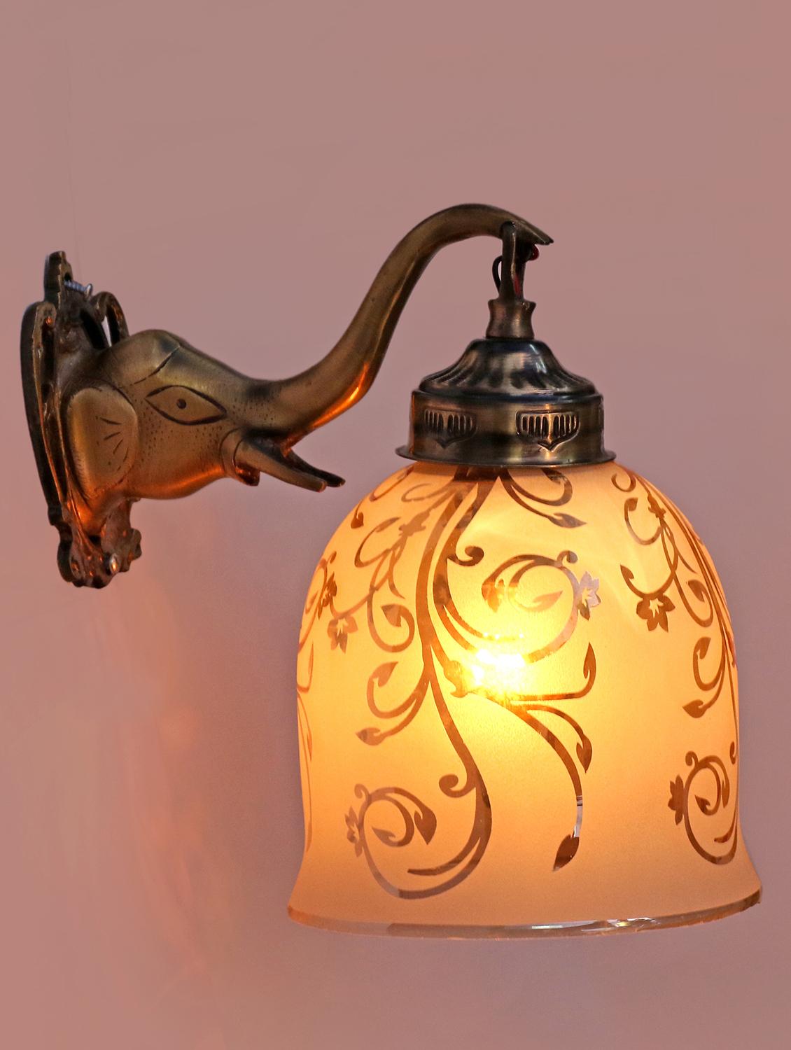 stylish hand decorative colorful glass wall lamp light with elephant shape fitting ( set of two )ew-el88 - 15489825 - Zoom Image - 0