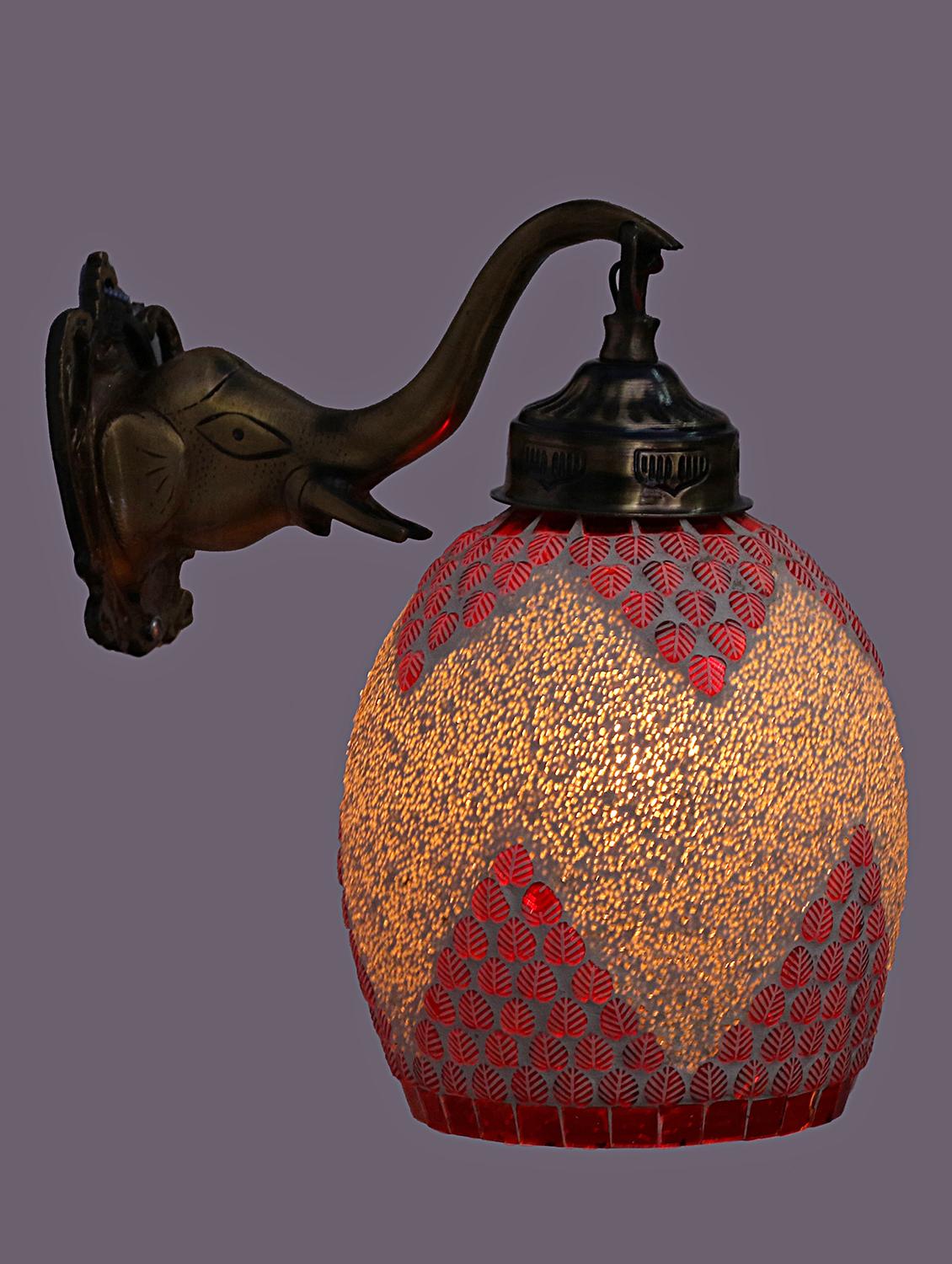 stylish hand decorative colorful glass wall lamp light with elephant shape fitting ( set of two )ew-el89 - 15489826 - Zoom Image - 0
