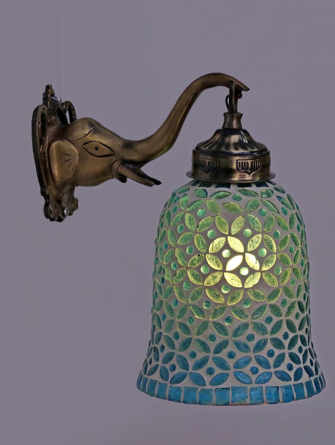 stylish hand decorative colorful glass wall lamp light with elephant shape fitting ( set of two )ew-el91 - 15489828 - Zoom Image - 0