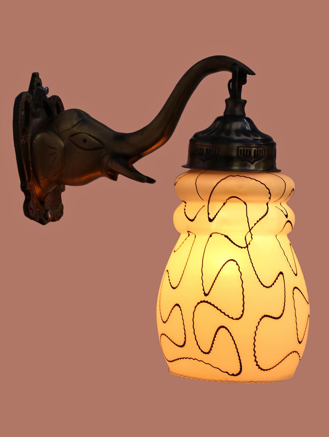 stylish hand decorative colorful glass wall lamp light with elephant shape fitting ( set of two )ew-el93 - 15489830 - Zoom Image - 0