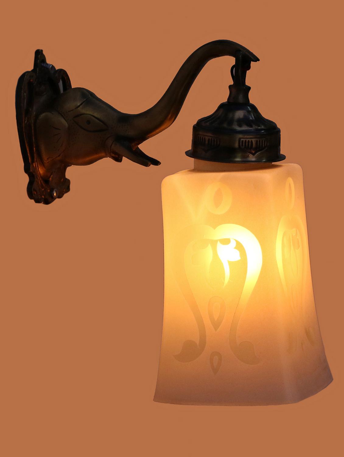 stylish hand decorative colorful glass wall lamp light with elephant shape fitting ( set of two )ew-el96 - 15489833 - Zoom Image - 0