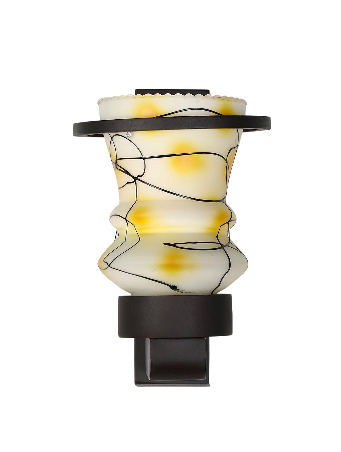designer hand decorative colorful glass wall lamp light with stylish wooden fitting ( set of four )-el99 - 15489899 - Standard Image - 3