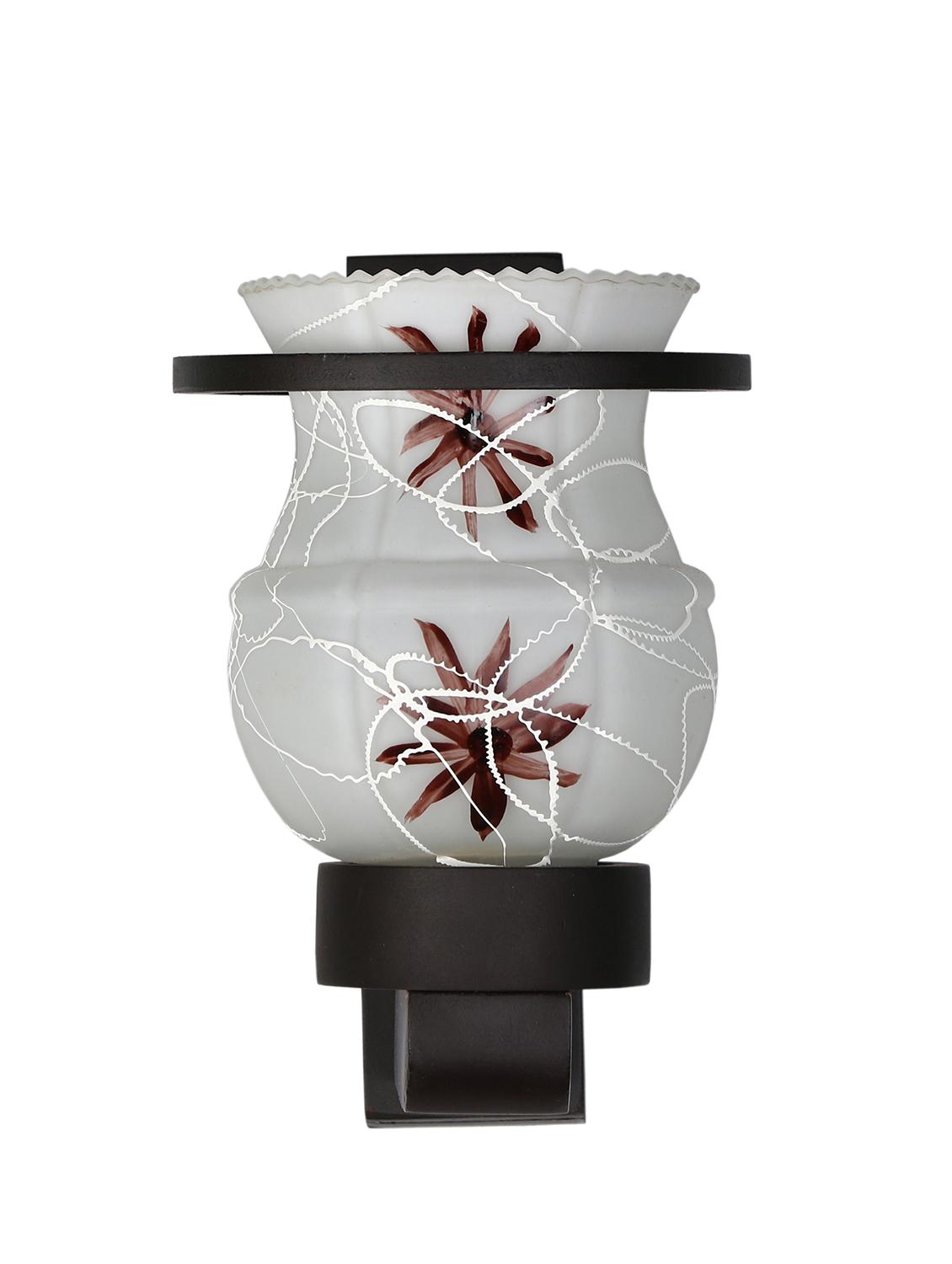 designer hand decorative colorful glass wall lamp light with stylish wooden fitting ( set of four )-el100 - 15489900 - Standard Image - 3