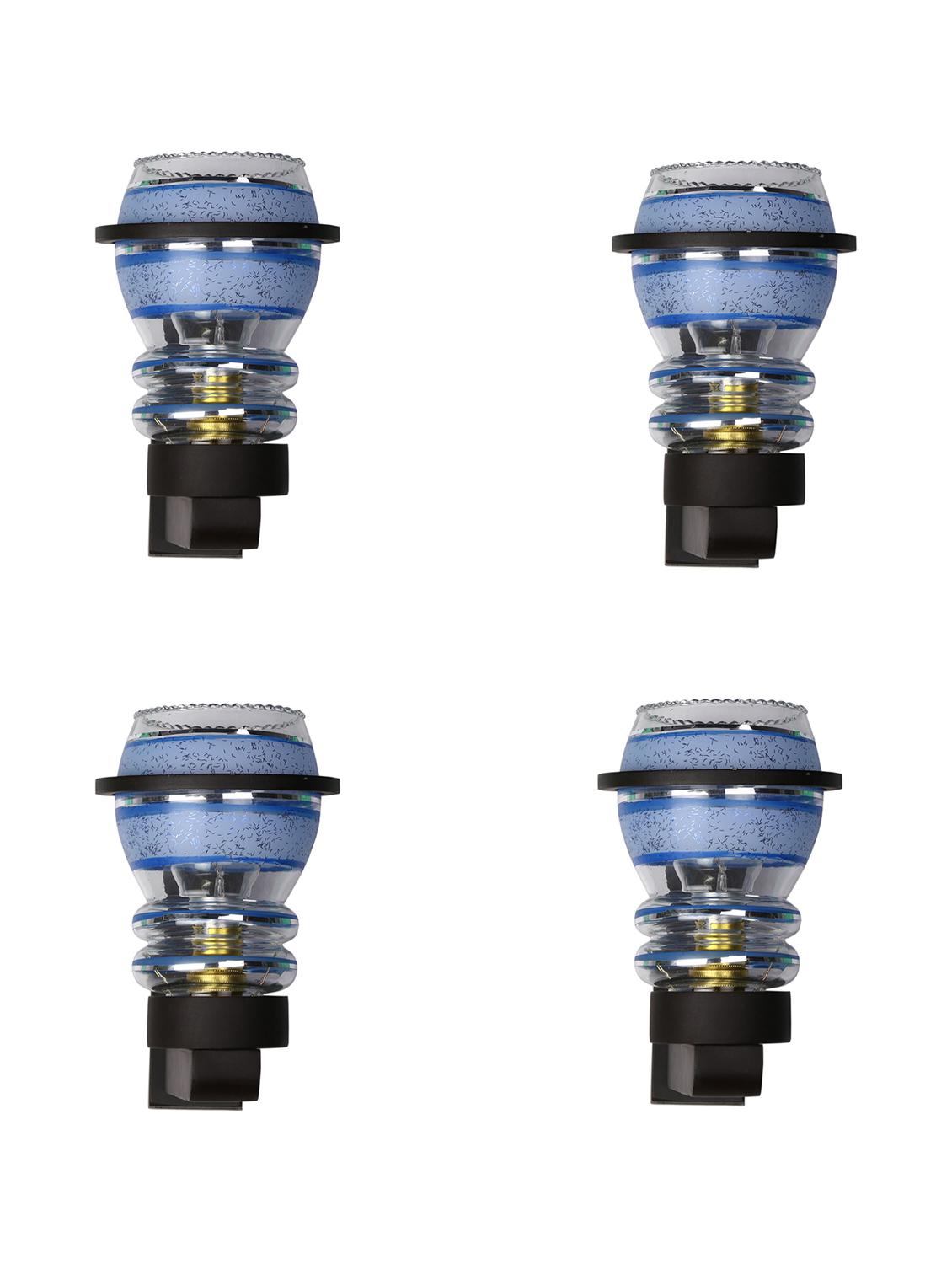 designer hand decorative colorful glass wall lamp light with stylish wooden fitting ( set of four )-el104 - 15489904 - Standard Image - 3