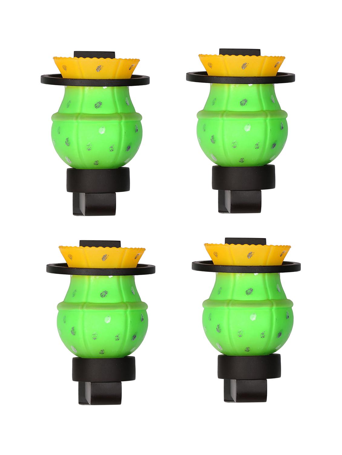designer hand decorative colorful glass wall lamp light with stylish wooden fitting ( set of four )-el106 - 15489906 - Standard Image - 3