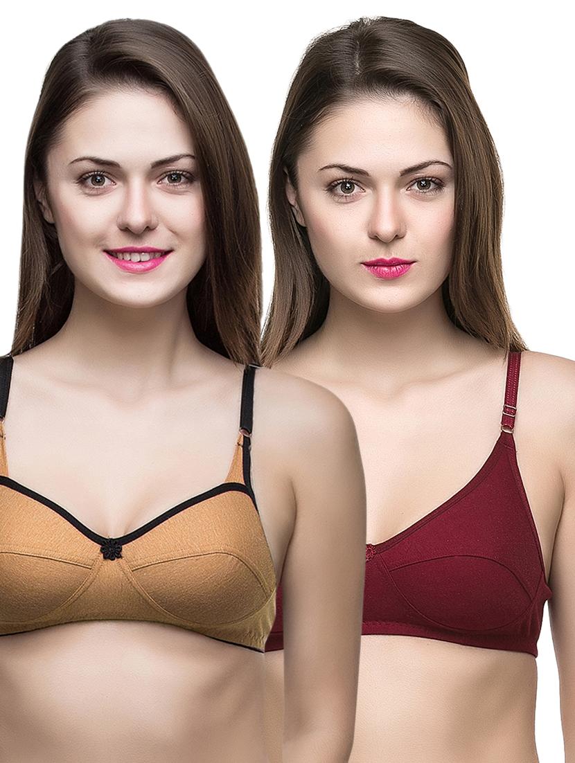 set of 2 floral patch bra  - 15491935 -  Zoom Image - 0