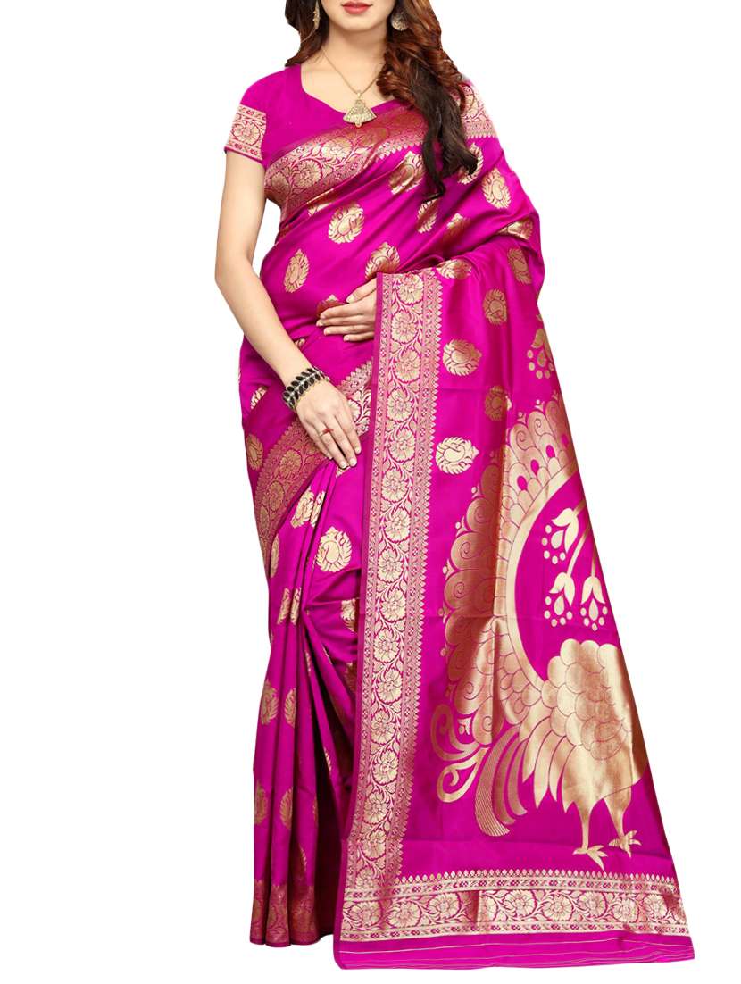 floral kanjivaram saree with blouse