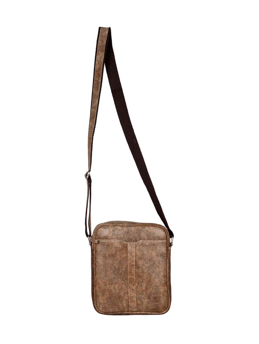 brown leather messenger bag - 15497926 - Standard Image - 3