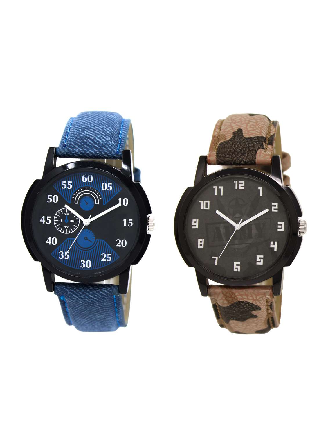 acnos round dial analog watch combo(wat-lr-02-03-combo)