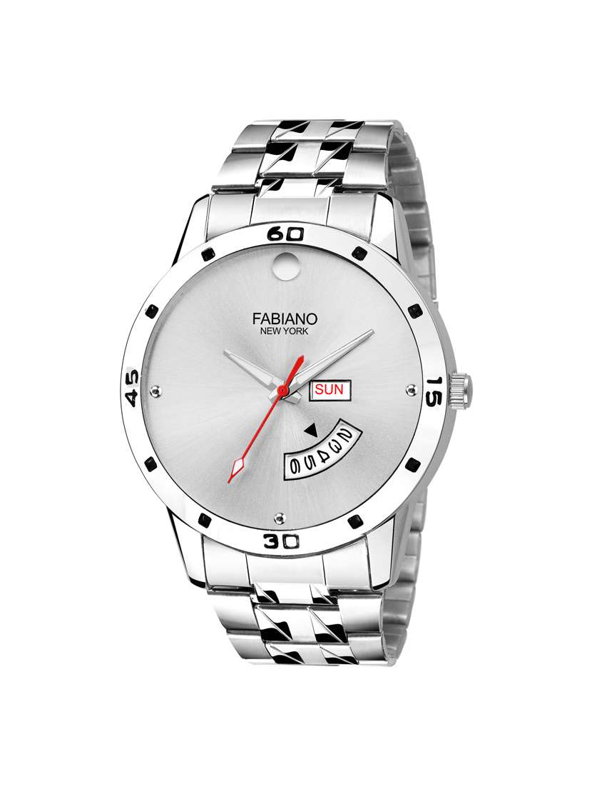fabiano new york round dial analog watch fny116