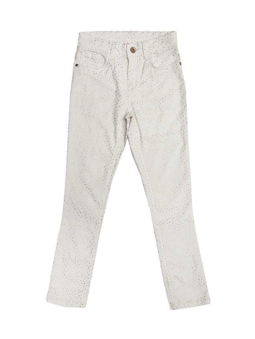 white cotton casual trouser