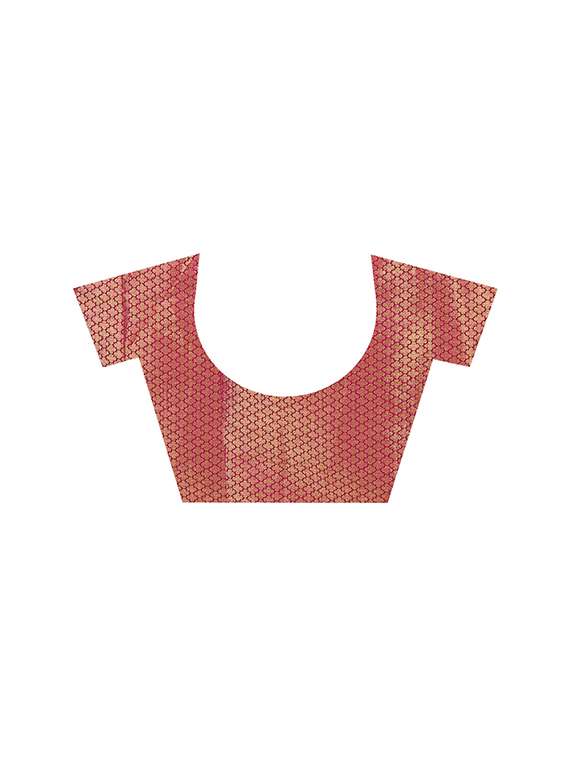 zari jacquard banarasi saree with blouse - 15504092 - Standard Image - 3