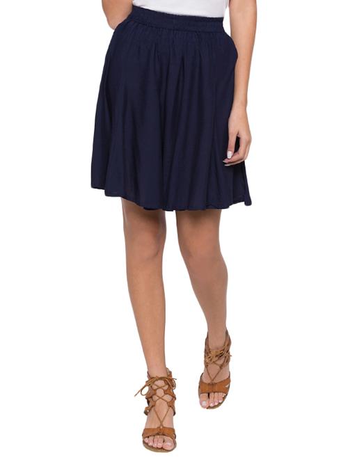elasticated waist flared skirt - 15504912 - Standard Image - 0