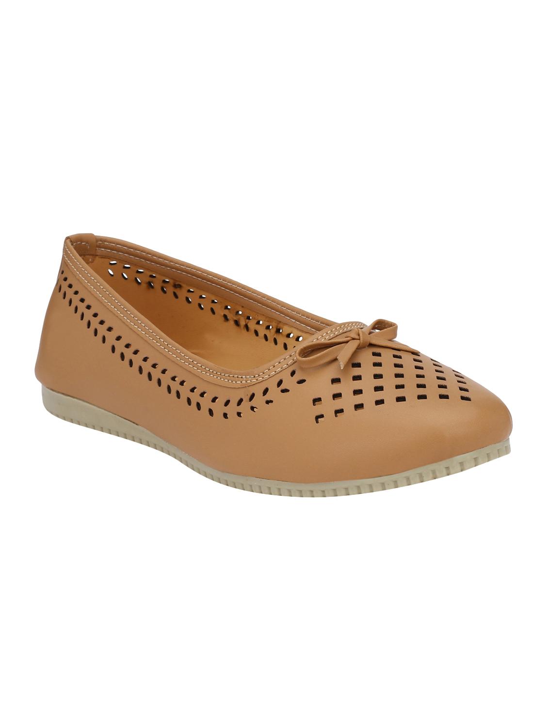brown slip on ballerinas - 15504990 -  Zoom Image - 0
