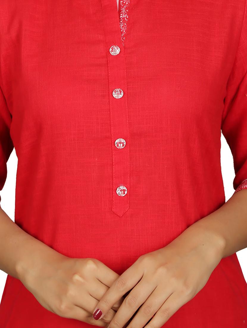 printed straight kurta - 15505638 - Standard Image - 3