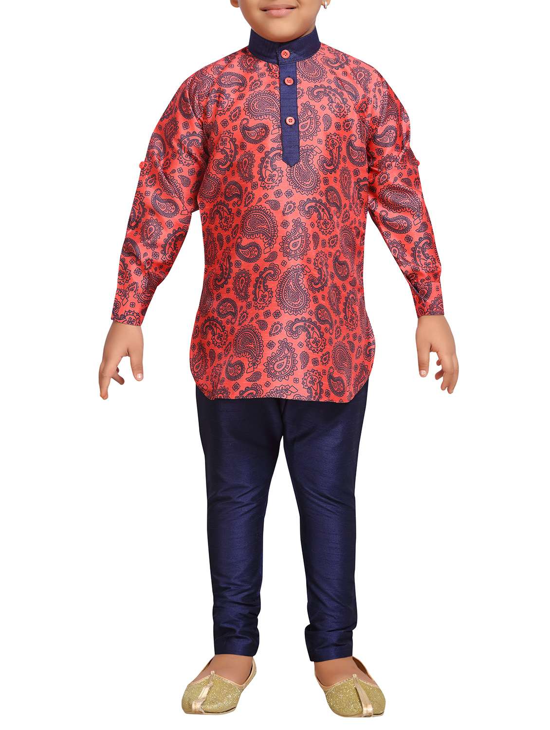 pink cotton kurta set - 15506787 - Zoom Image - 0