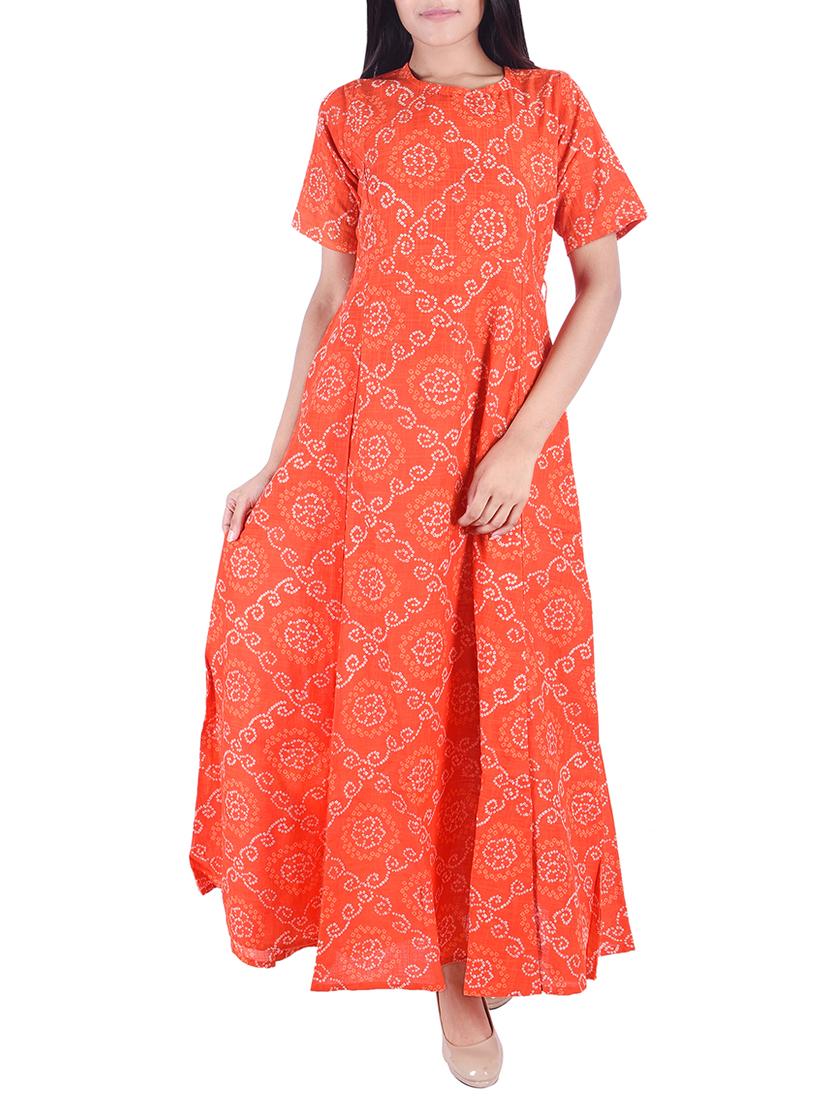 bandhani anarkali kurta - 15511339 -  Zoom Image - 0