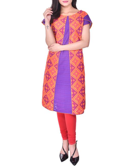 Printed straight kurta - 15511992 -  Standard Image - 0