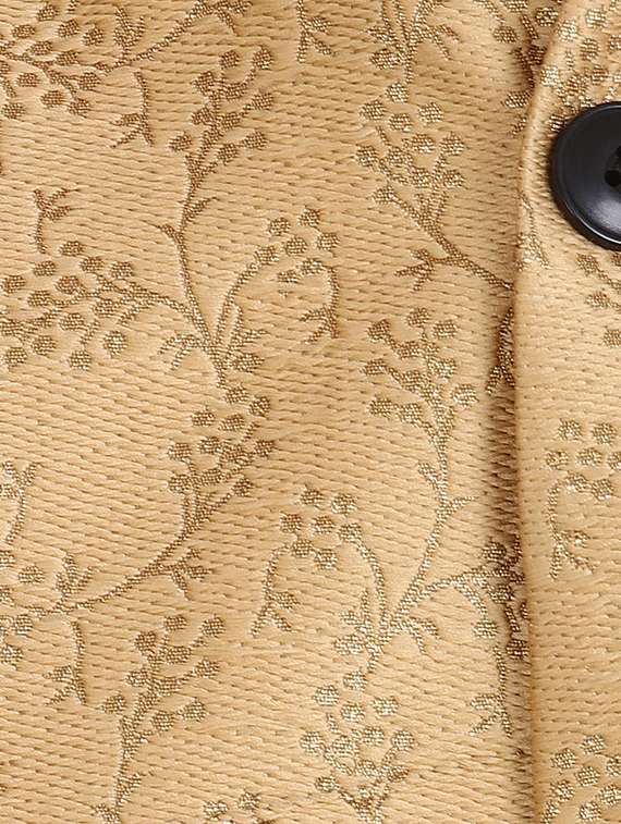 gold silk nehru jacket - 15514288 - Standard Image - 3